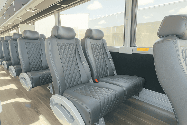 interior of Peachtree Corners Charter Bus charter bus