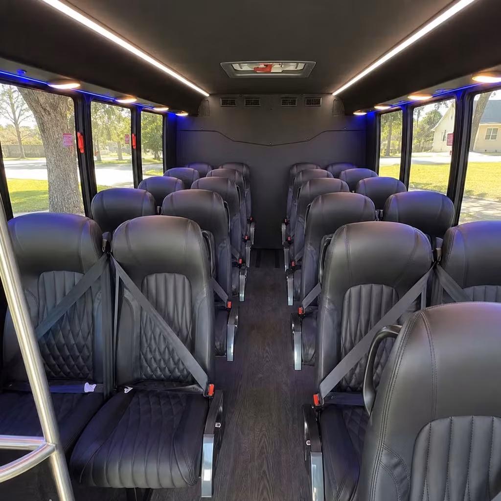 25 passenger minibus inside