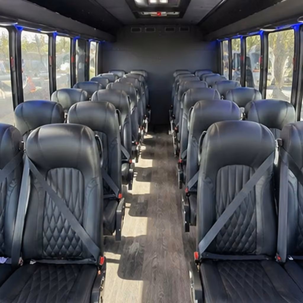 30 passenger minibus inside