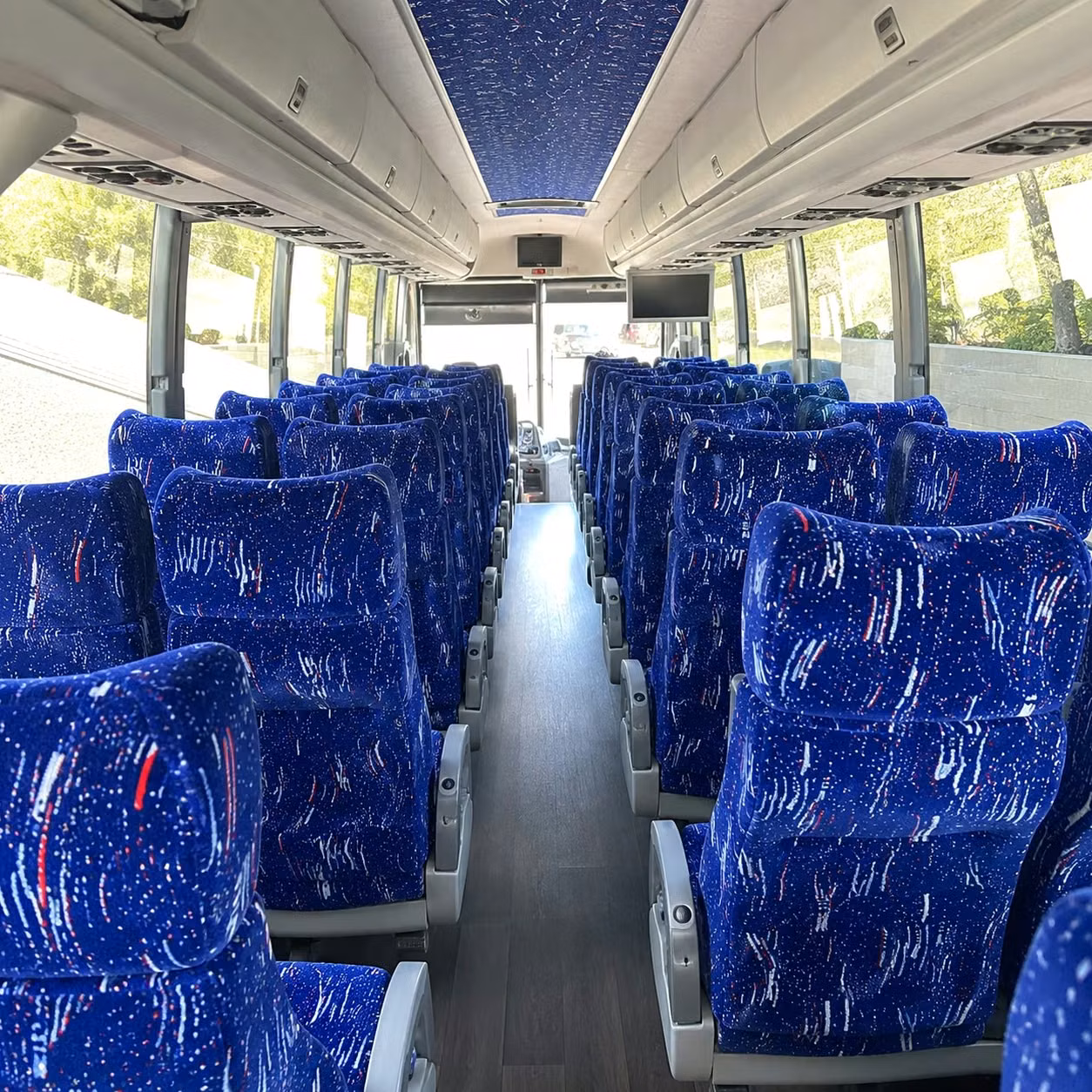 peachtree corners charter bus interior